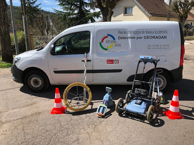photo d'ensemble des équipements de l'entreprise Scan-Sol